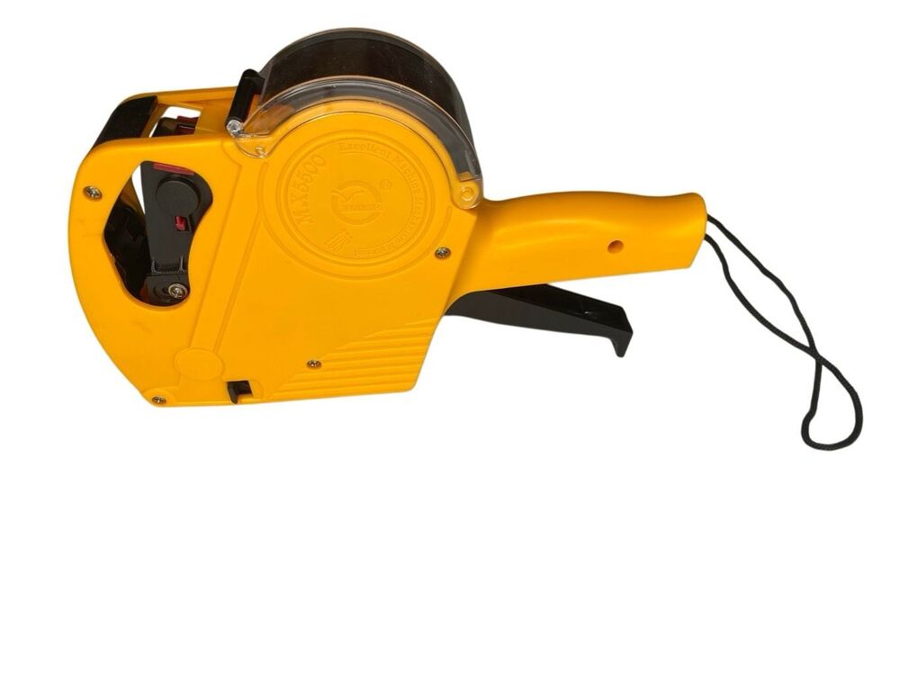 MX-5500 Price Label Maker Pricing Labeler Retail Tagging Gun Yellow Garage Sale